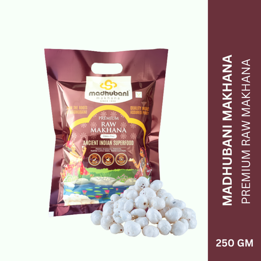 [CBB_250_PU1_3A] BROWN - Madhubani Makhana | Premium Raw Plain Phool Makhana | Small to Large |  